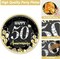 50 Guests 50th Anniversary Plates Napkins Party Supplies (Gold)